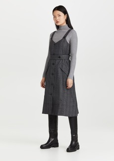 Proenza Schouler White Label Plaid Suiting Trench Dress