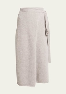 Proenza Schouler White Label Zadie Wool-Blend Midi Wrap Skirt