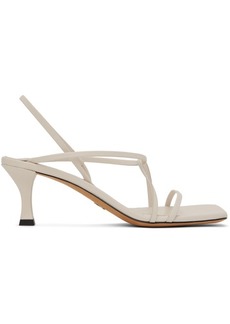 Proenza Schouler White Square Strappy Heeled Sandals
