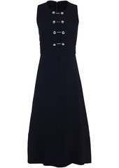 Proenza Schouler Woman Barbell-embellished Crepe Midi Dress Black