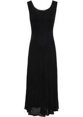 Proenza Schouler Woman Cutout Ribbed Jersey Midi Dress Black