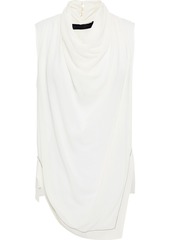 Proenza Schouler - Draped silk-georgette top - White - US 6