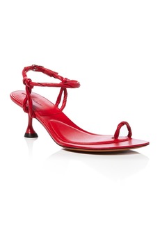 Proenza Schouler Women's Tee Ankle Strap Toe Ring High Heel Sandals