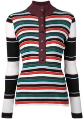 Proenza Schouler PSWL Rugby Striped Turtleneck Sweater