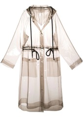 Proenza Schouler PSWL transparent mid-length raincoat