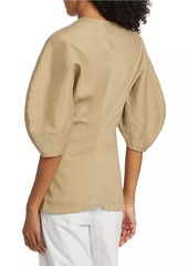 Proenza Schouler Reagan Puff-Sleeve Top