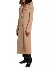 Proenza Schouler Reed Hooded Melange Wool Coat