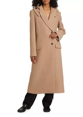 Proenza Schouler Reed Hooded Melange Wool Coat