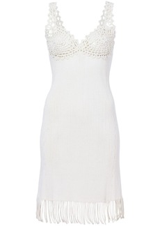 Proenza Schouler embroidered-detail ribbed-knit dress