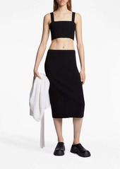 Proenza Schouler ribbed cropped bralette