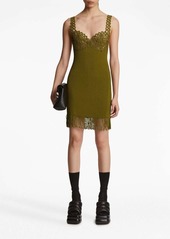 Proenza Schouler ribbed knit lace dress