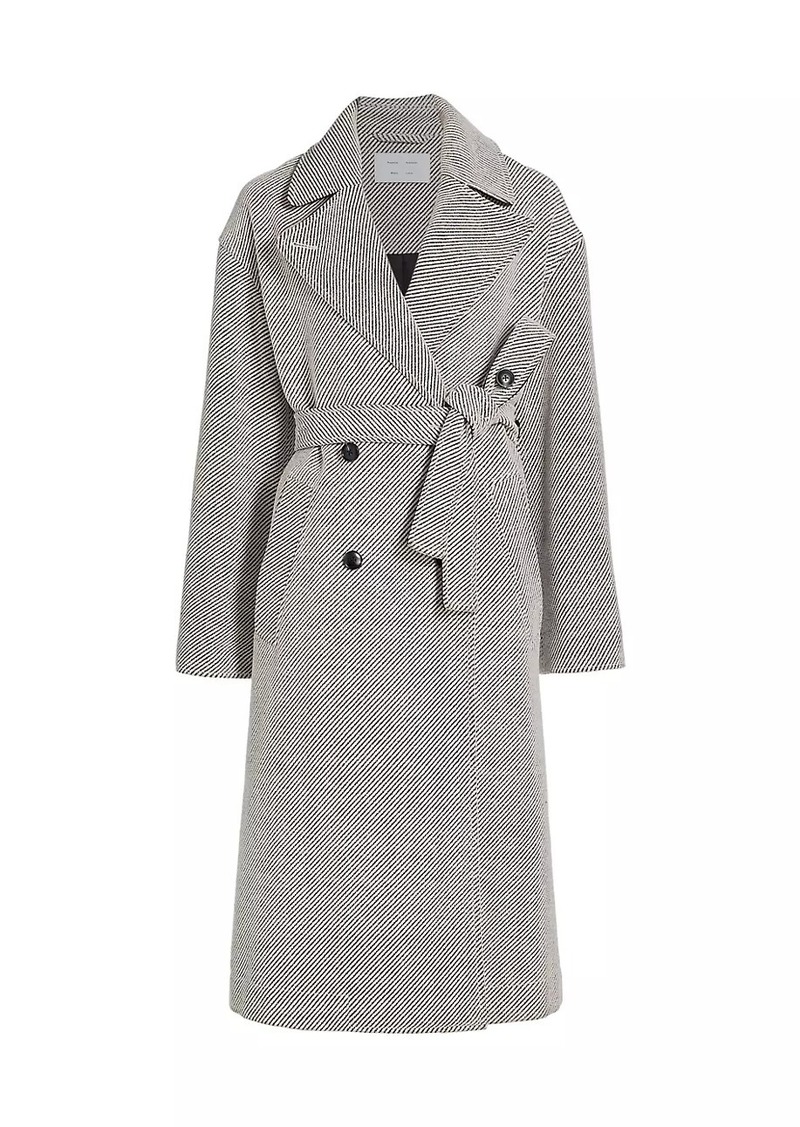 Proenza Schouler Ronan Double-Breasted Twill Coat