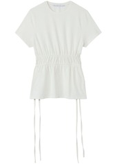 Proenza Schouler ruched-detail lace-up T-shirt