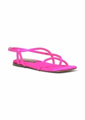 Proenza Schouler satin-effect strappy flat sandals
