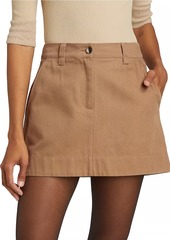 Proenza Schouler Silas Cotton Gabardine Miniskirt