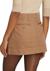 Proenza Schouler Silas Cotton Gabardine Miniskirt