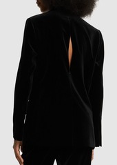 Proenza Schouler Single Breast Velvet Jacket