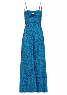 Proenza Schouler Sleeveless Leopard-Print Maxi Dress