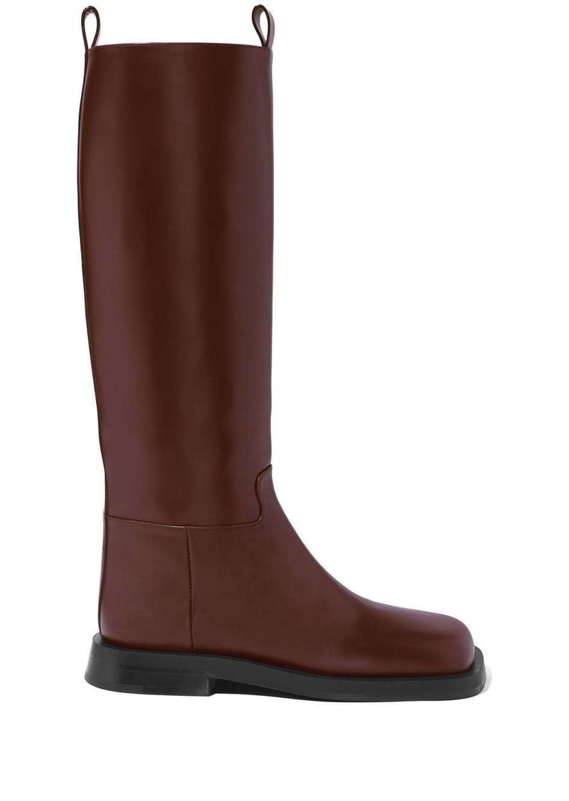 Proenza Schouler square toe riding boots