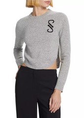 Proenza Schouler Stella Cashmere Jacqaurd Monogram Sweater