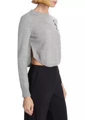 Proenza Schouler Stella Cashmere Jacqaurd Monogram Sweater