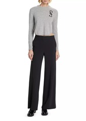 Proenza Schouler Stella Cashmere Jacqaurd Monogram Sweater