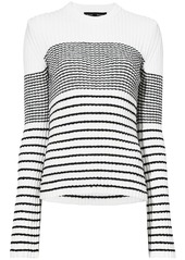 Proenza Schouler striped flared-cuffs jumper