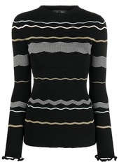 Proenza Schouler striped ribbed-knit jumper