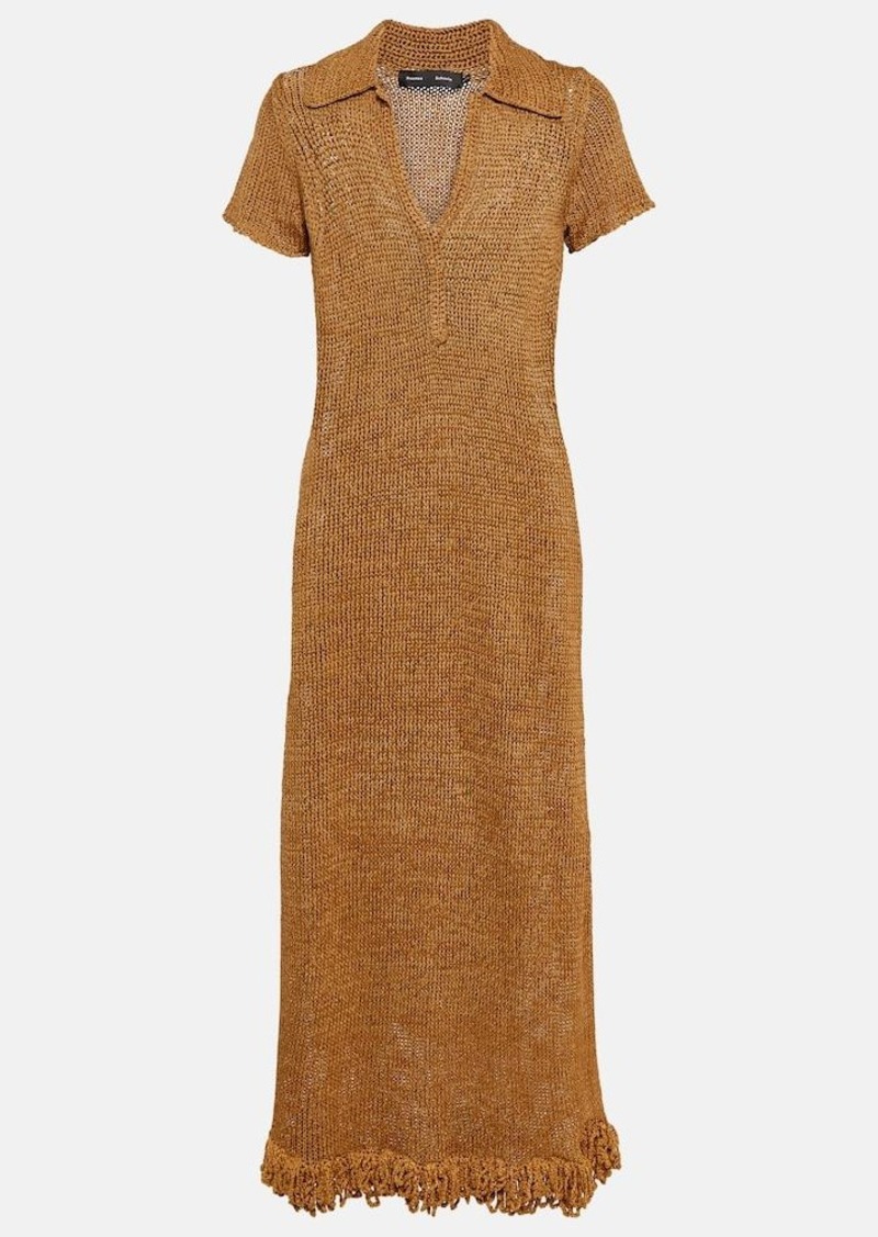 Proenza Schouler Tassel-trimmed midi dress