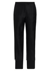 Proenza Schouler Teddy Wool Twill & Organza Pants