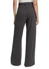 Proenza Schouler Violet Wool Jersey Wide-Leg Pants