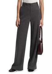 Proenza Schouler Violet Wool Jersey Wide-Leg Pants