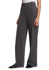 Proenza Schouler Violet Wool Jersey Wide-Leg Pants