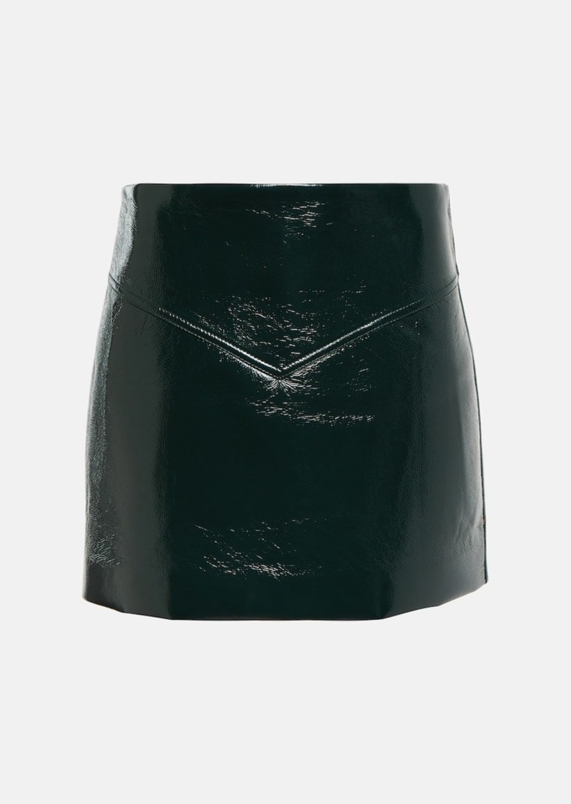 Proenza Schouler White Label mid-rise faux leather miniskirt