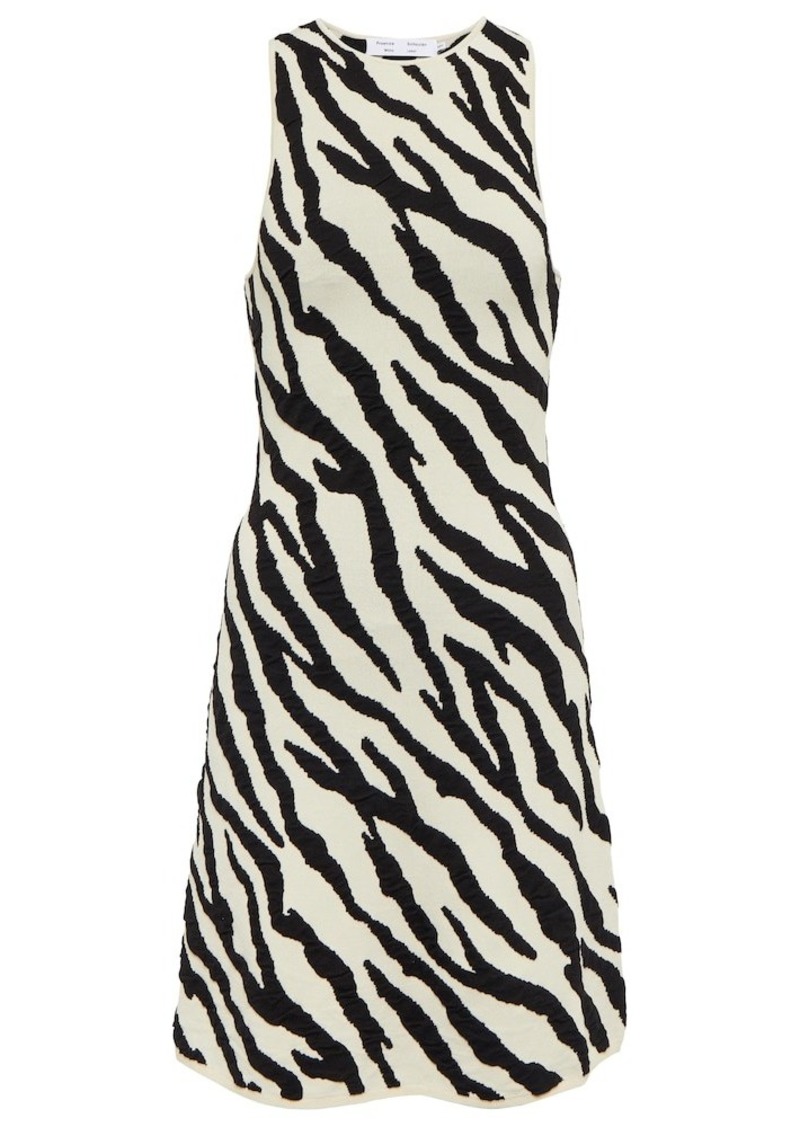 Proenza Schouler White Label zebra-print minidress