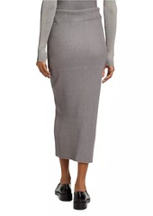 Proenza Schouler Willow Silk & Cotton Rib-Knit Midi-Skirt