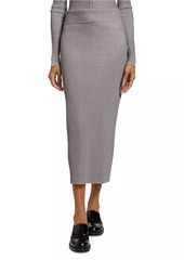 Proenza Schouler Willow Silk & Cotton Rib-Knit Midi-Skirt