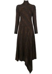 Proenza Schouler woodgrain jacquard knitted dress