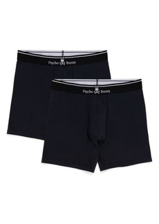 Psycho Bunny 2-Pack Stretch Cotton & Modal Boxer Briefs
