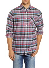 Psycho Bunny Axminster Plaid Button-Up Flannel Shirt