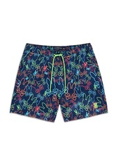 Psycho Bunny Barrett Drawstring 5.75 Swim Trunks