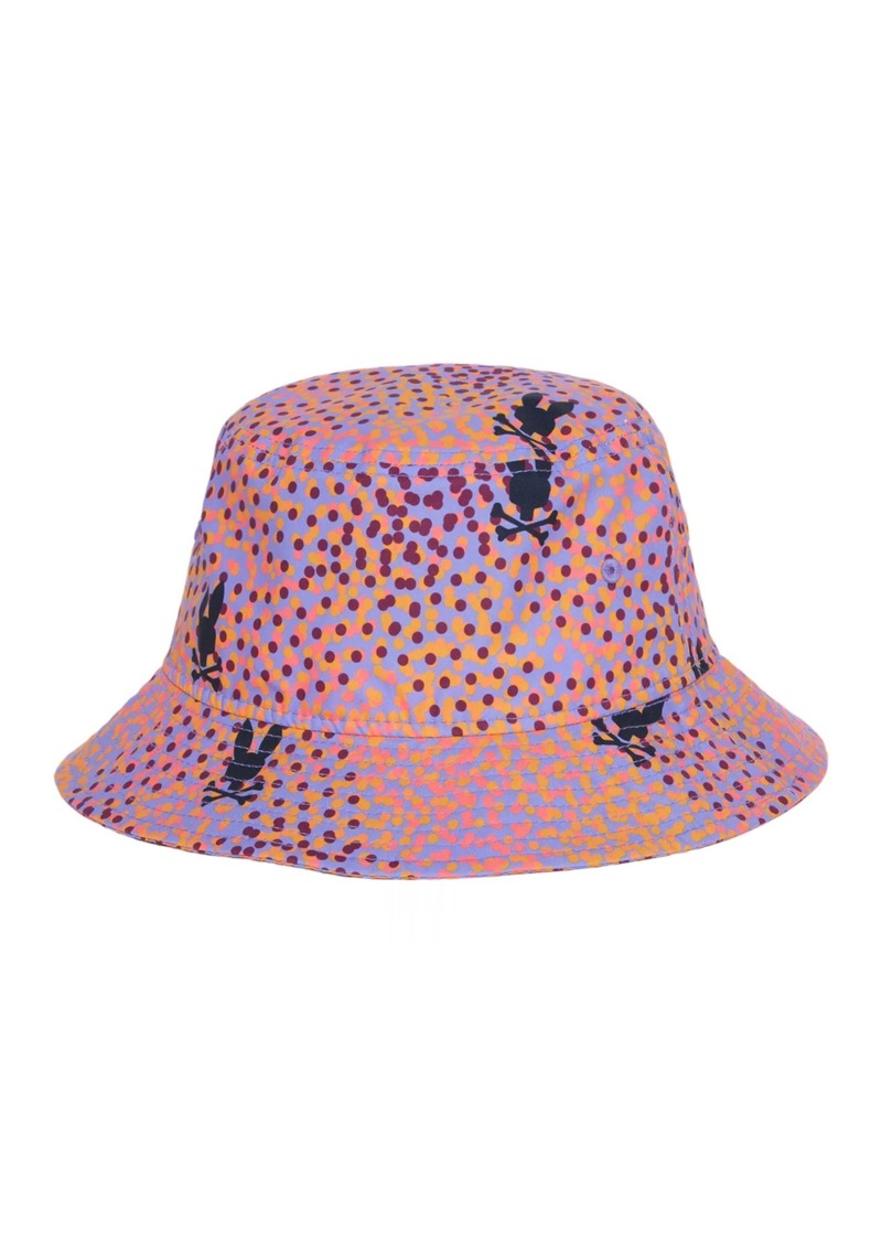 Psycho Bunny Chicago Dotted Bucket Hat Lavender Purple B6A417Z1HT-LAV