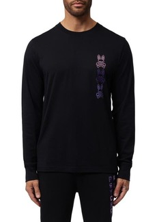 Psycho Bunny Dammes Long Sleeve Graphic Tee in Black at Nordstrom