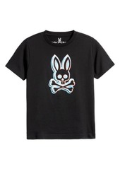 Psycho Bunny Kids' Meyer Bunny Pima Cotton Graphic Tee in Black at Nordstrom