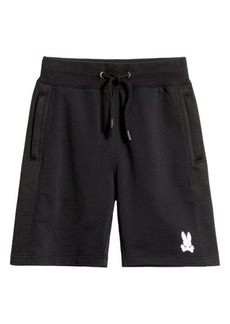 Psycho Bunny Kids' Wilkes Cotton Sweat Shorts in Black at Nordstrom