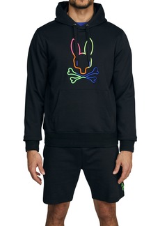 Psycho Bunny Leo Graphic Hoodie in Black at Nordstrom