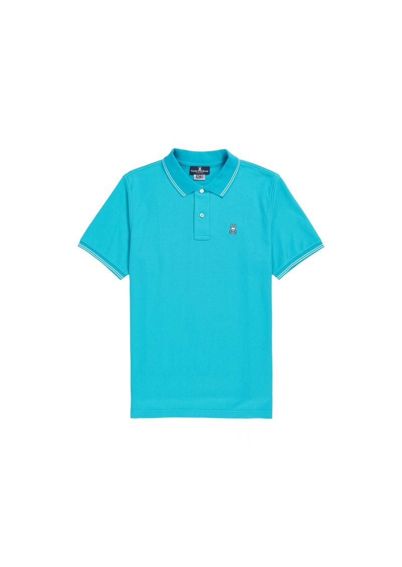 Psycho Bunny Logan Polo Placid Sea Blue Men's Shirt B6K136U1PC-PCS