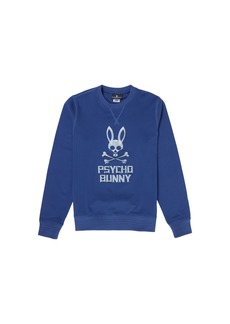 Psycho Bunny Maybird Crewneck Monaco/Grey-Blue Men's Sweatshirt B6S965L1FT-MCO