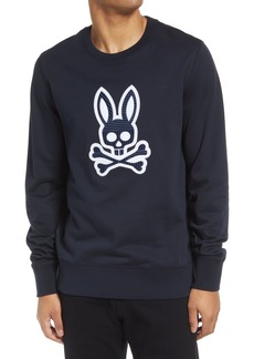 Psycho Bunny Men's Cotton Graphic Sweatshirt in Navy at Nordstrom