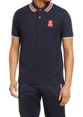 Psycho Bunny Men's Eaton Tipped Piqué Polo in Navy at Nordstrom